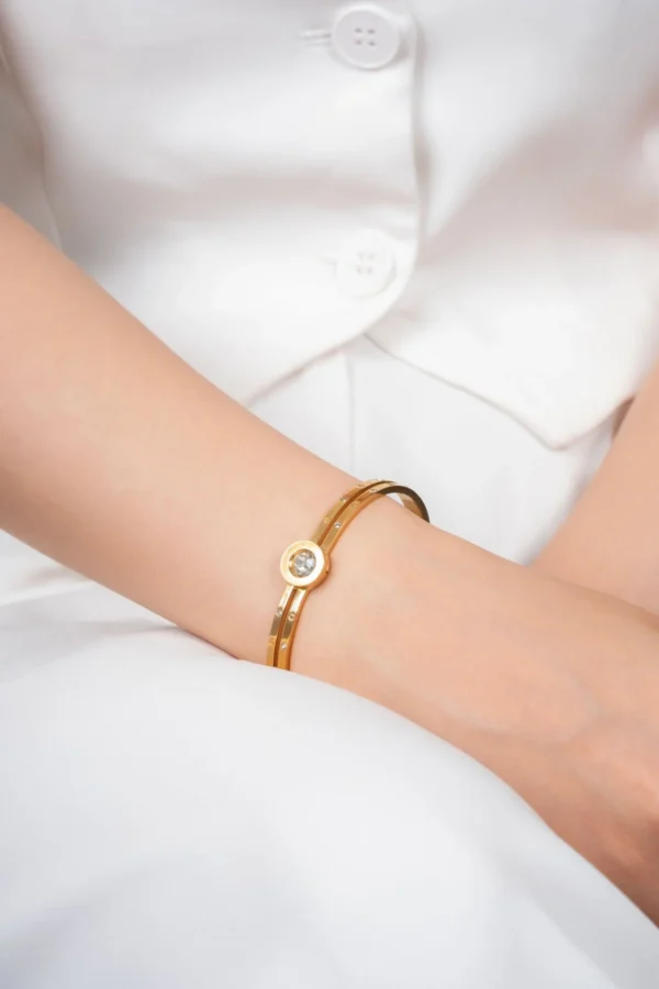 Tek Taş Çelik Kelepçe