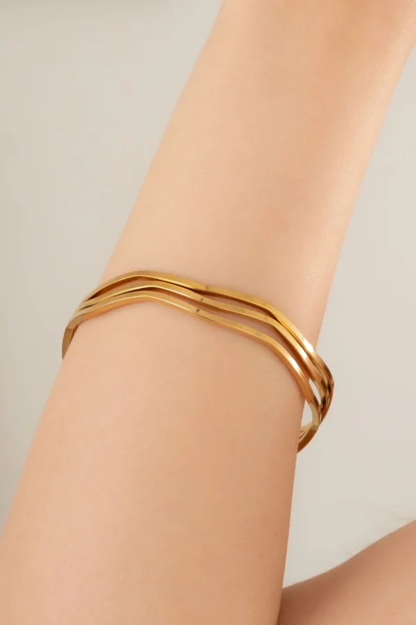 Zikzak Ajda Çelik Bilezik