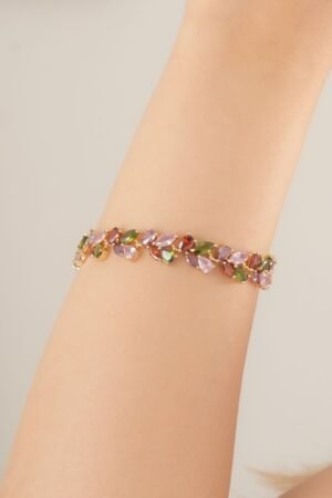 Renkli Yaprak Çelik Bileklik