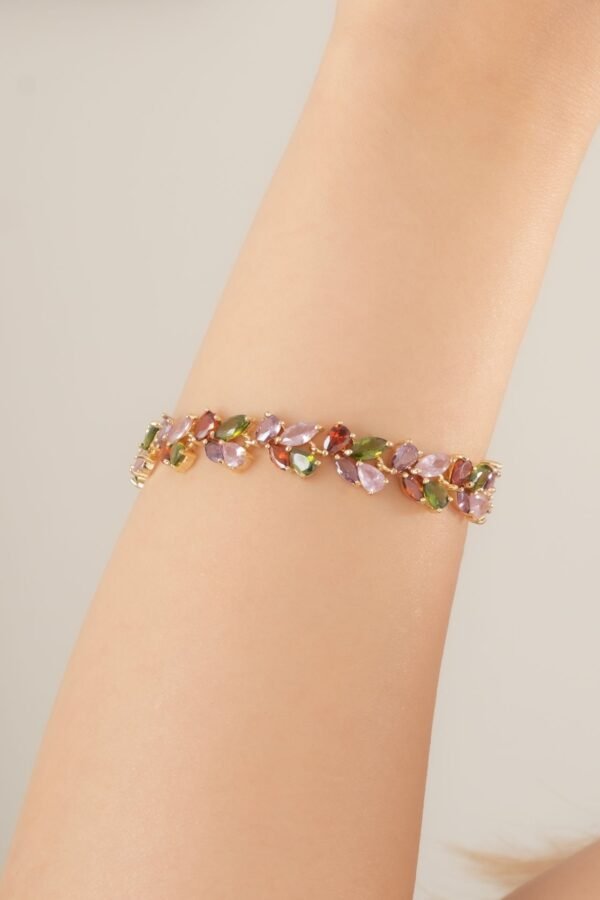 Renkli Yaprak Çelik Bileklik