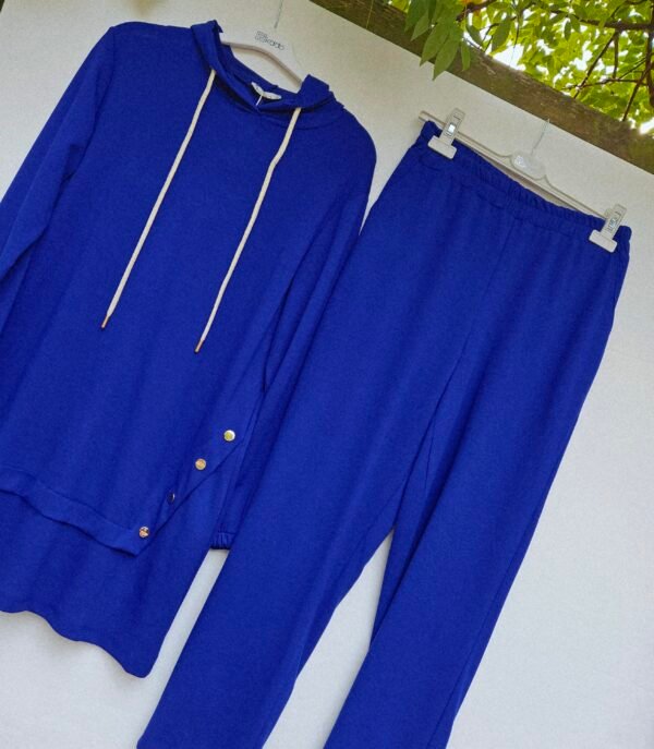 Saksı Mavisi Pantalonlu  Takım