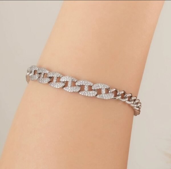 Taşlı Zincir Bileklik