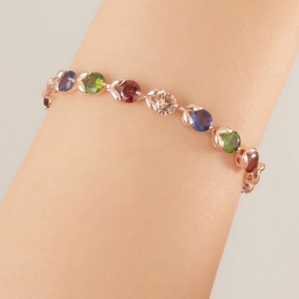 Renkli Tomurcuk Çelik Bileklik