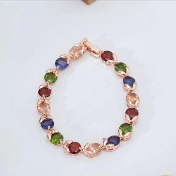 Renkli Tomurcuk Çelik Bileklik